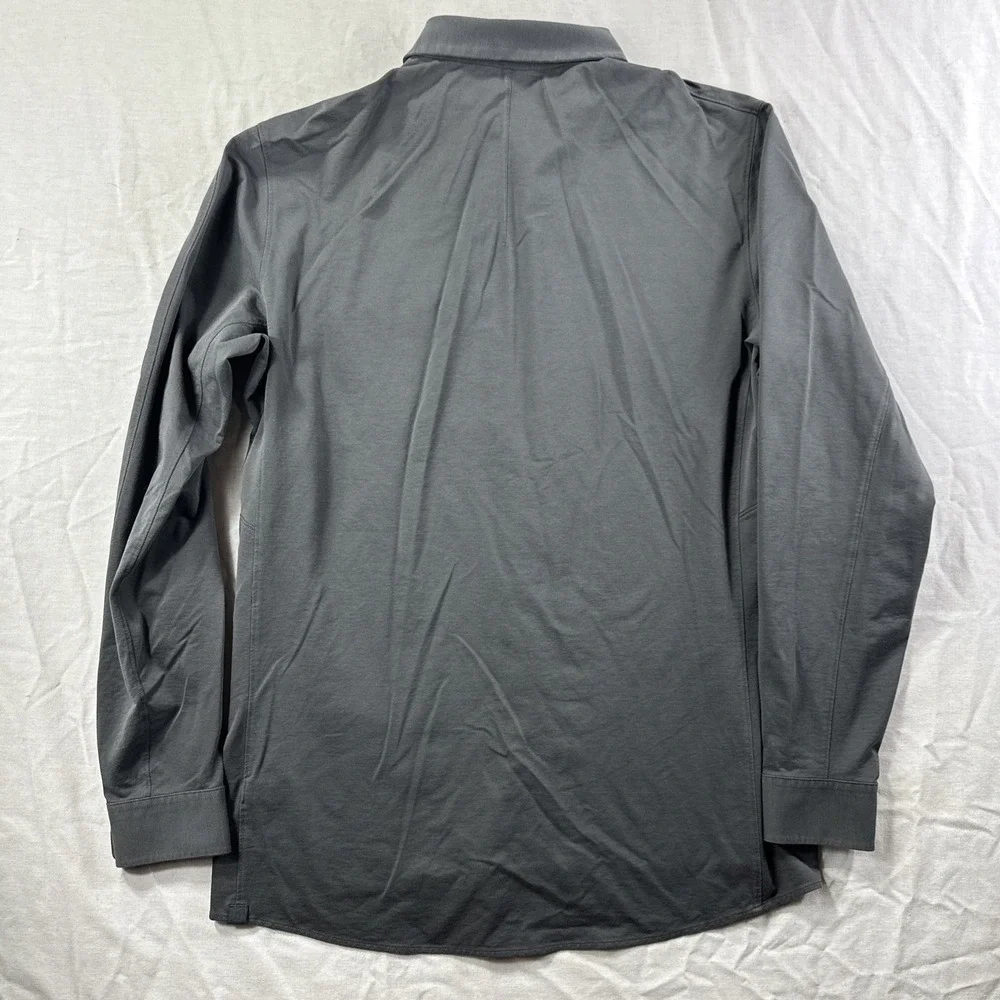 Lululemon Button Up Shirt Mens XL Long Sleeve‎ Performance Stretch Oxford Gray